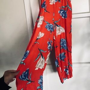 FLORAL culotte style ROMPER
